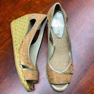 Donald J pliner Coraa Cork Espadrilles wedge sandals